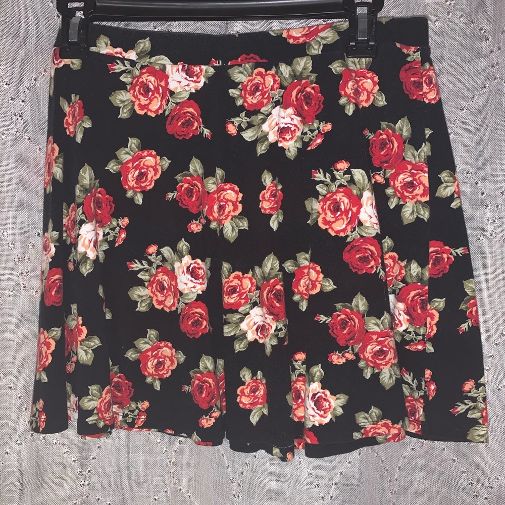 Forever21 Rose Floral Skirt